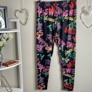 SHEIN Letter Graphic Stretch Leggings